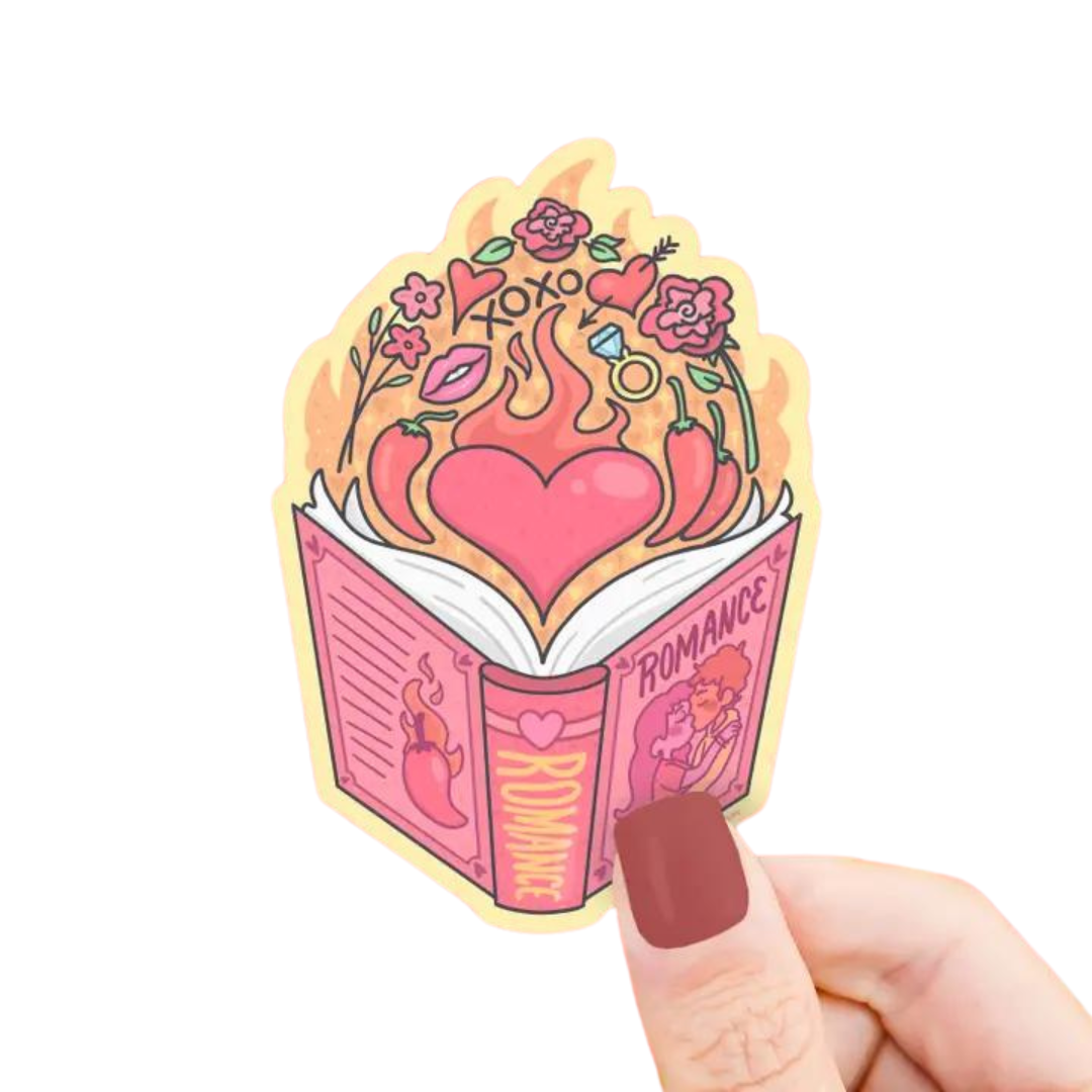 Spicy Romance Smut Book Club Bookish Vinyl Sticker