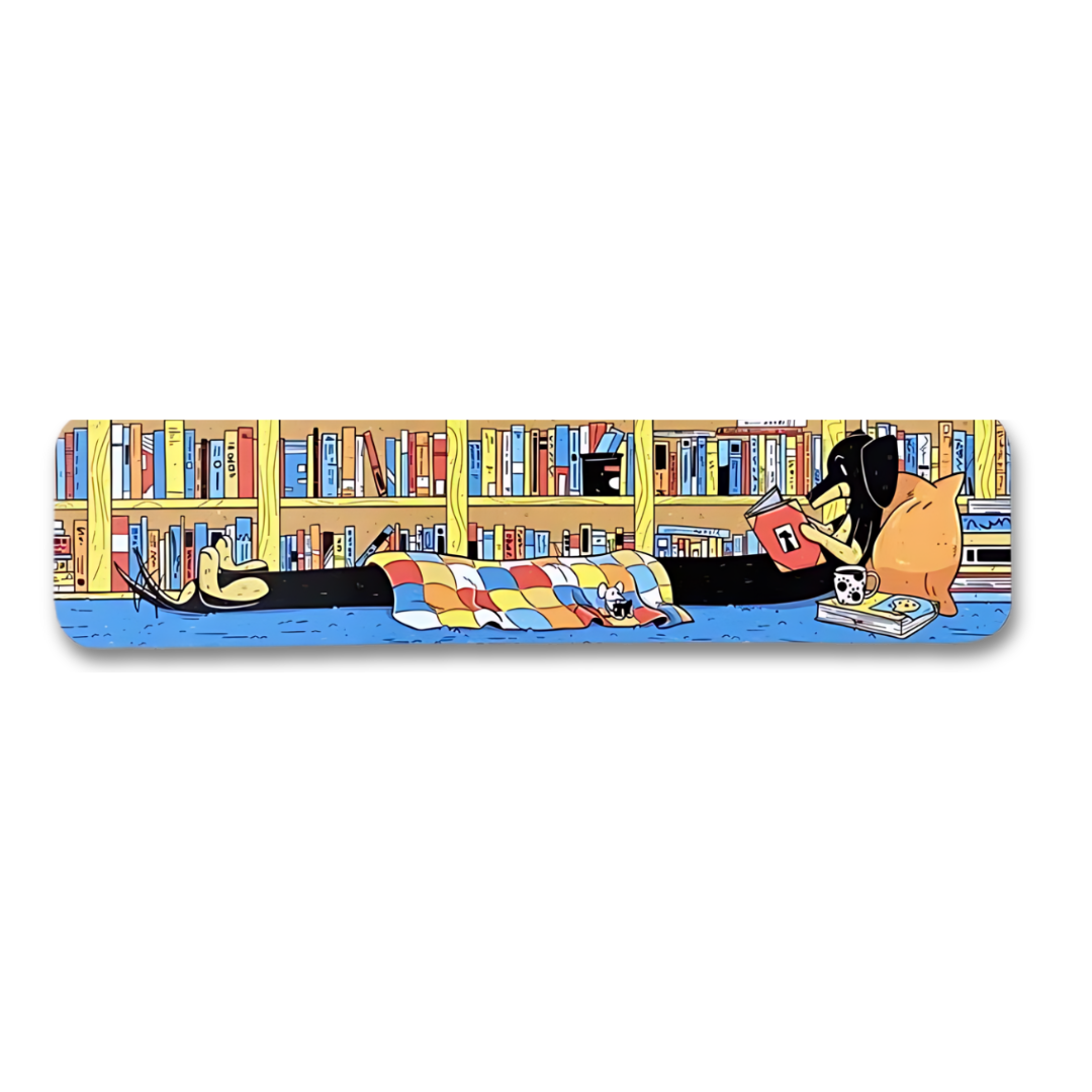 Dog Reading Bookmark