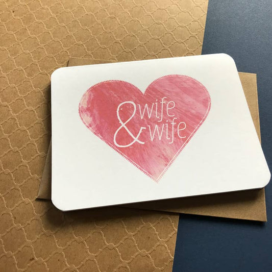 Wife & Wife Wedding Card
