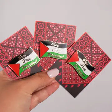 Free Palestine Flag Enamel Pin