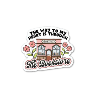 The Way to My Heart is Through the Bookstore Sticker