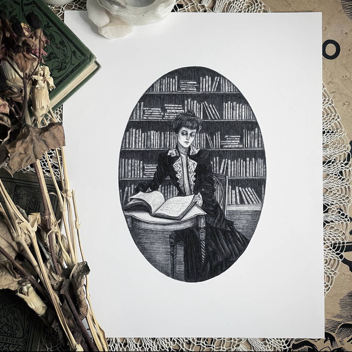 The Midnight Library Fine Art Print