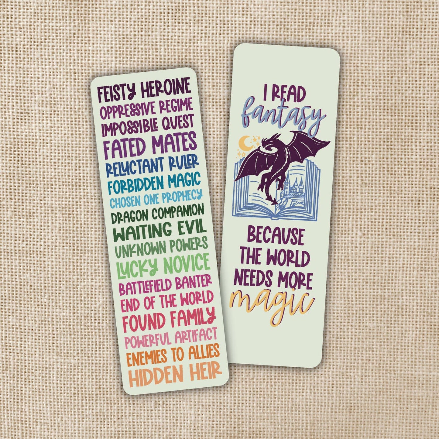 I Read Fantasy Dragon Bookmark
