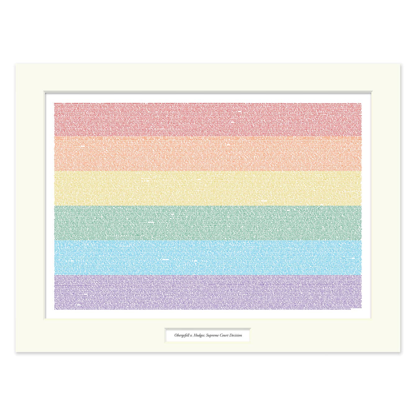 Obergefell v. Hodges Print