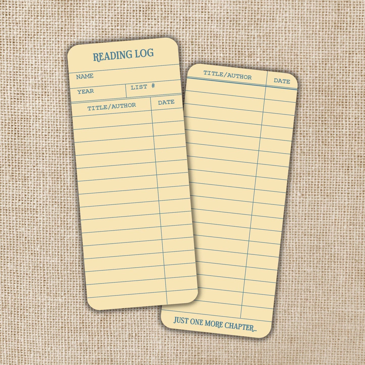 Library Card Bookmark