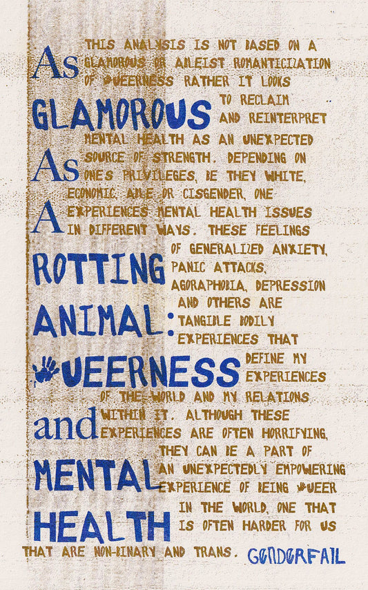 As Glamorous As A Rotting Animal: Queerness and Mental Health