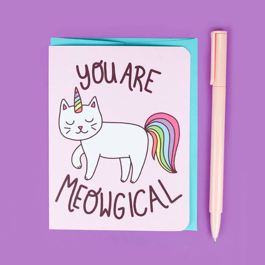 You Are Meowgical Cat Card