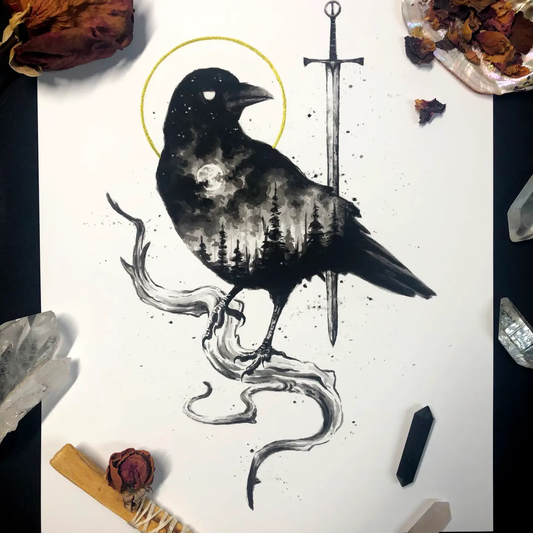 Morrigan/Battle Crow 8x10 Print