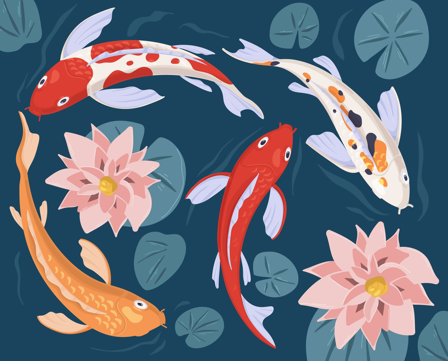 "Don't Be Koi" Paint By Numbers Kit
