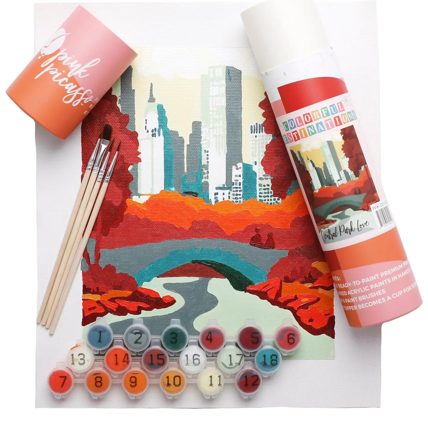 "Central Park Fall in Love" Paint By Numbers Kit