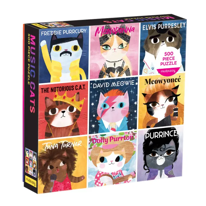 Music Cats 500 Piece Puzzle Little District Books Music Cats 500 Piece Puzzle Little District Books