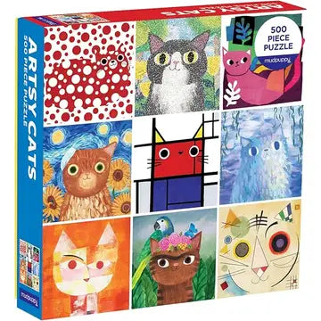 Artsy Cats 500 Piece Puzzle
