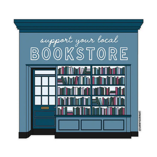 Support Your Local Bookstore Shop Front Sticker