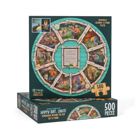 Happy Birthday Linus House in the Cerulean Sea 500 Piece Puzzle