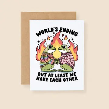 World's Ending Frogs Card