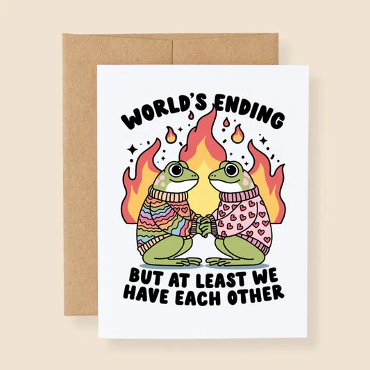 World's Ending Frogs Card