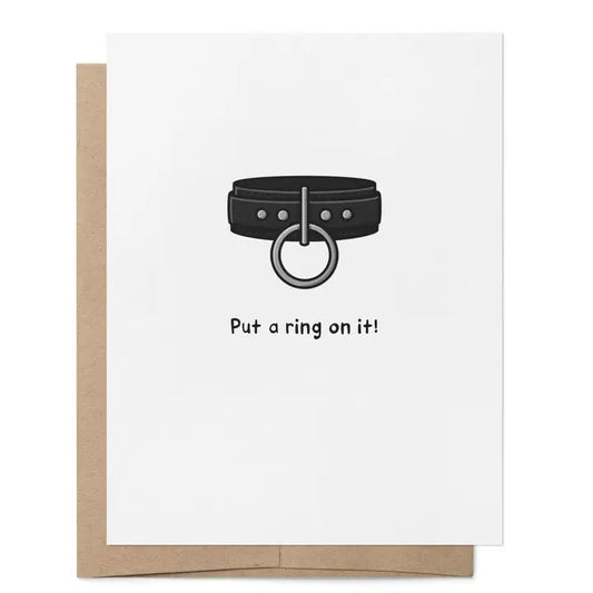 Put A Ring On It Collar Card