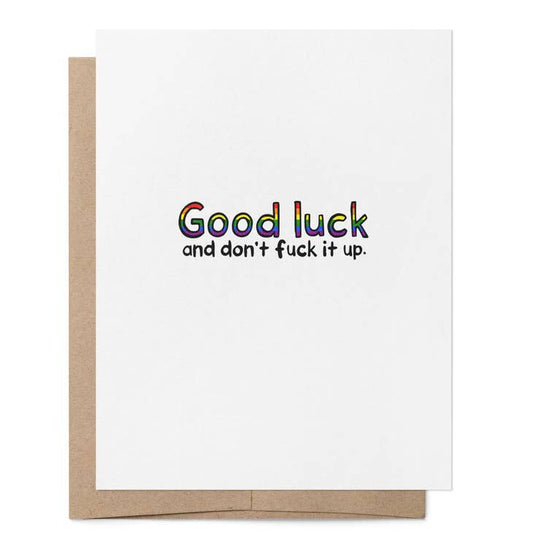 Good Luck LGBTQ+ Greeting Card