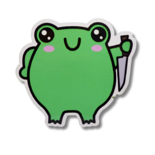 Frog Knife Sticker