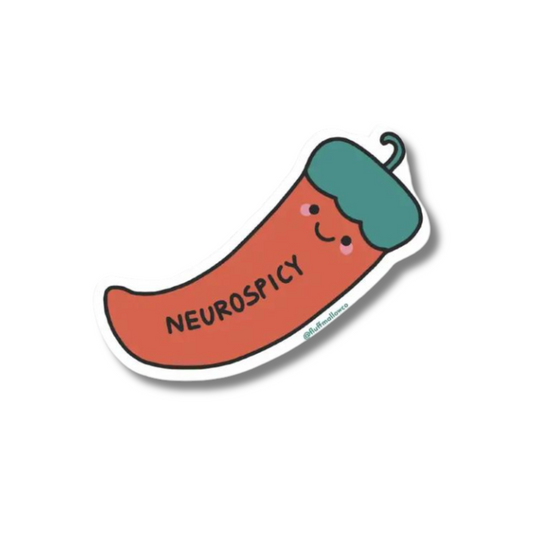 Neurospicy Cute Pepper Sticker