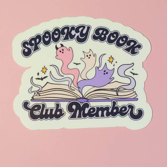 Spooky Book Club Member Sticker