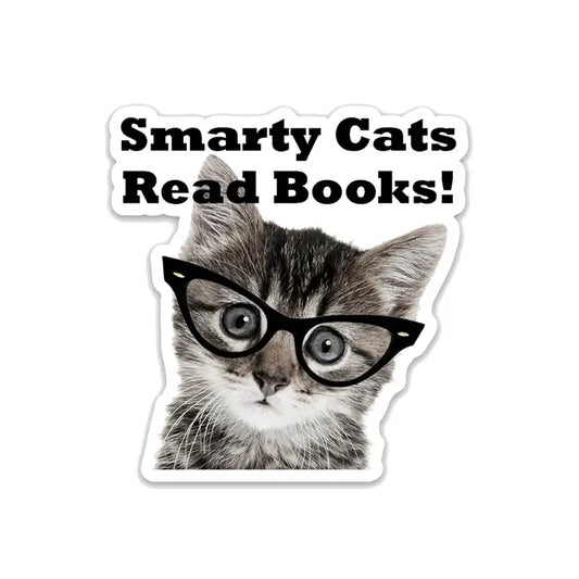 Smarty Cats Read Books! Sticker