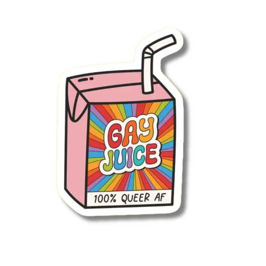 Gay Juice Box Sticker