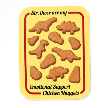 Emotional Support Nuggets Sticker