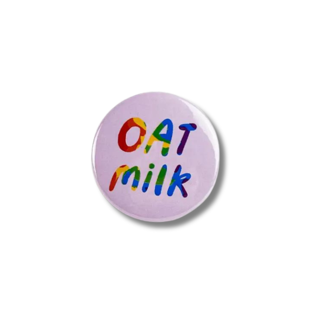 Oat Milk Pride Button