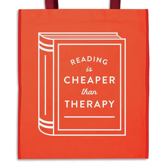 Reading is Cheaper than Therapy Tote Bag