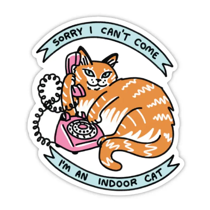 Indoor Cat Sticker