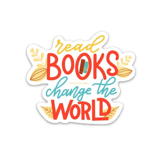 Read Books Change The World Sticker