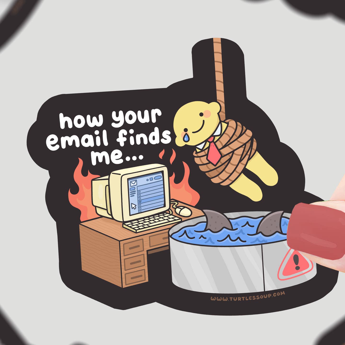 How Your Emails Find Me Sticker