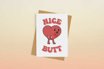 Nice Butt Heart Love Card