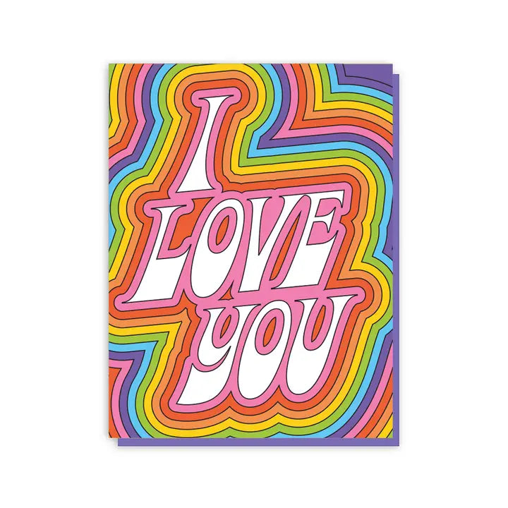 I Love You Rainbow Card