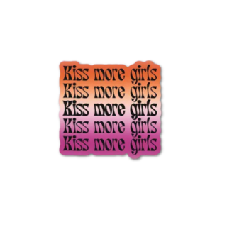 Kiss More Girls Sticker