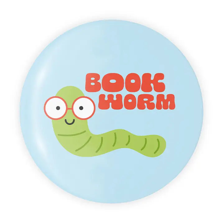 Book Worm Button