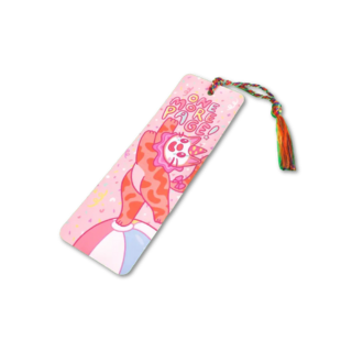 One More Page Clown Cat Bookmark