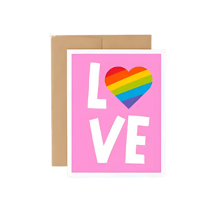 Love Pride Heart Card