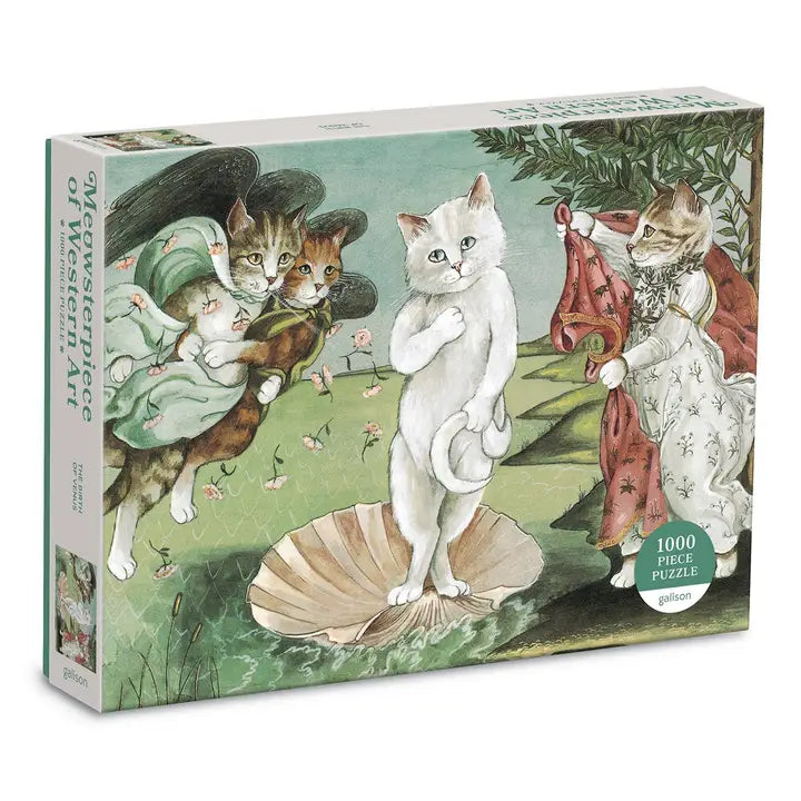 Birth of Venus Meowsterpiece of Western Art 1000 pc puzzle