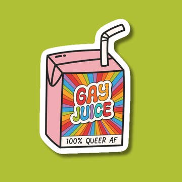 Gay Juice Box Sticker