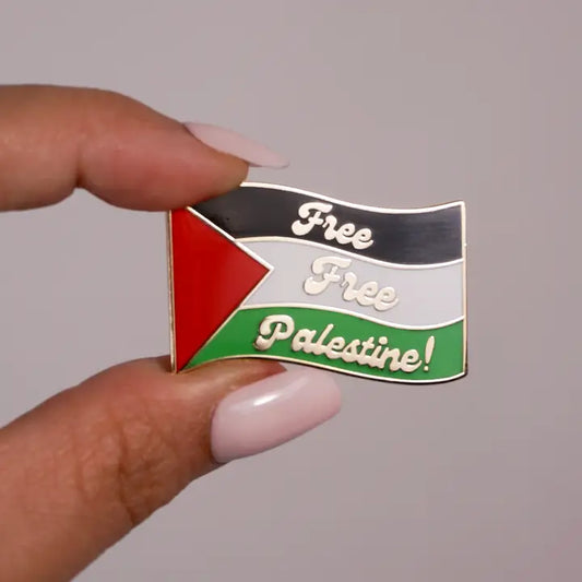 Free Palestine Flag Enamel Pin