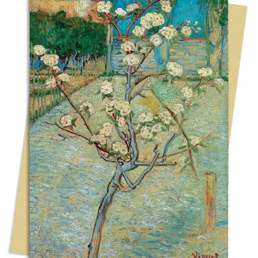 Small Pear Tree in Blossom Card