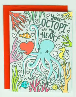 You Octopi My Heart Card