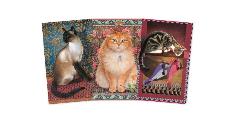 Lesley Anne Ivory Set of 3 Mini Cat Notebooks