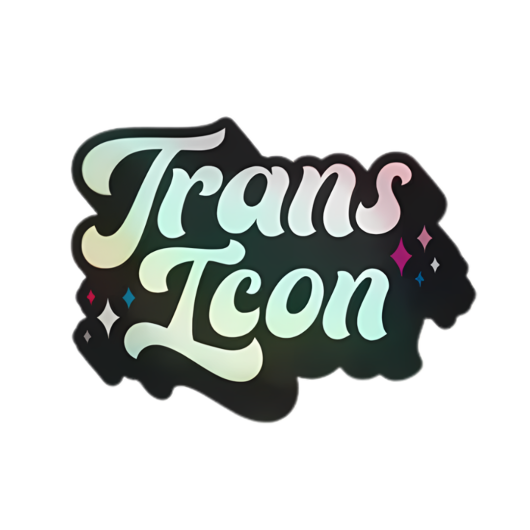 Transh Ico Trans Icon Holographic Sticker – Little District Books