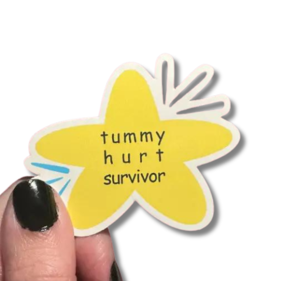 Tummy Hurt Survivor Sticker