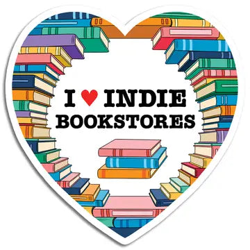 I Love Indie Bookstores Stickers