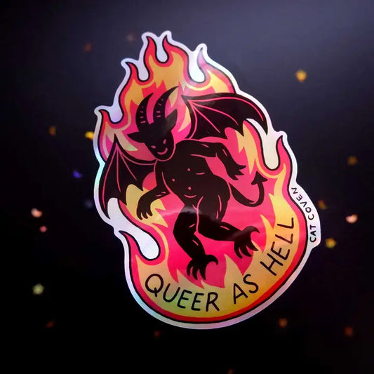 Queer as Hell Devil Sticker