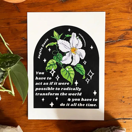 You Have To Act As If It Were Possible Davis Print